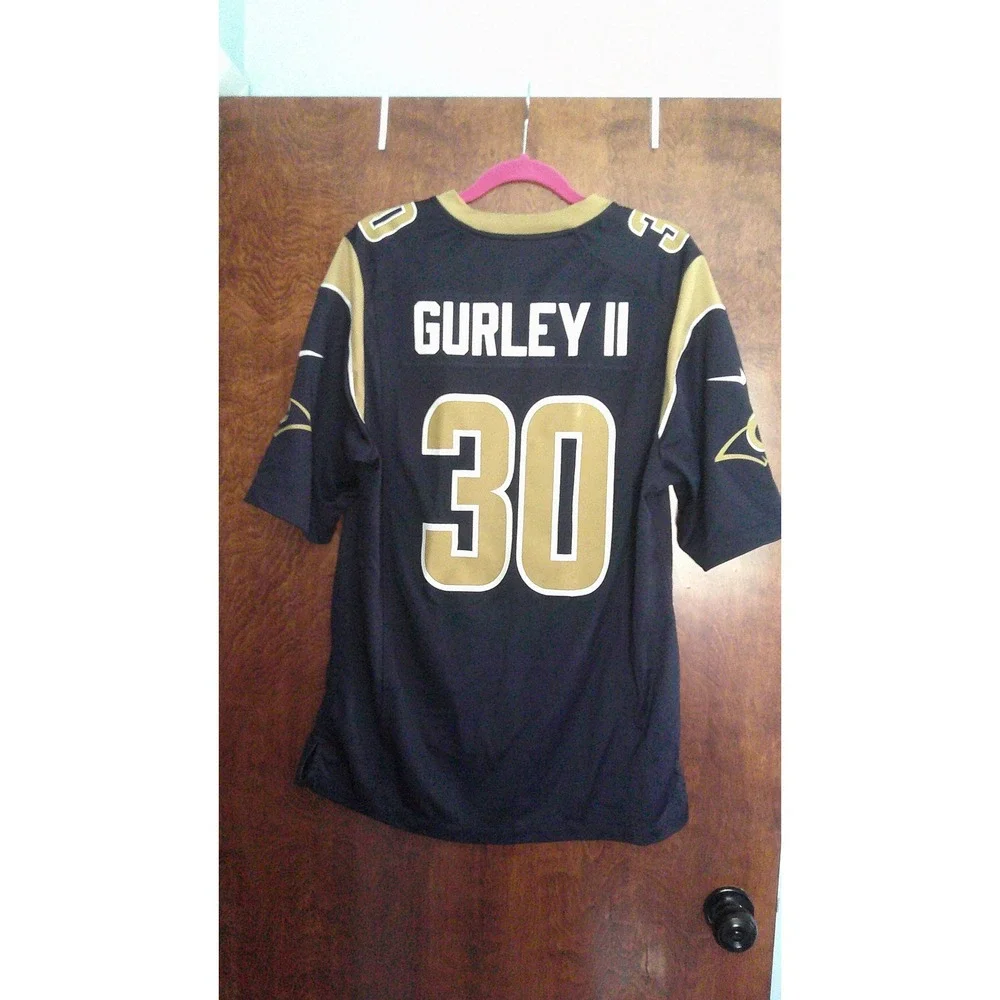 Nike NFL Jersey Mens Medium Navy Todd Gurley II LA Rams 30 On Field